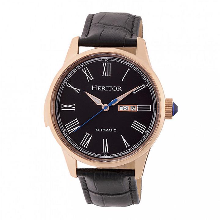 Heritor Unisex Black Strap Watch-herhr6705