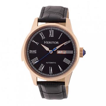 Heritor Unisex Black Strap Watch-herhr6705