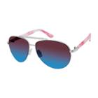 Libby Edelman Full Frame Aviator Uv Protection Sunglasses-womens