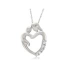 Womens 1/10 Ct. T.w. White Diamond 14k Pendant Necklace