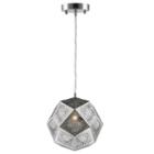 Geometrics Collection 1 Light 10 Stainless Steelpendant