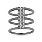 Womens 1/3 Ct. T.w. Genuine Diamond White Sterling Silver Cocktail Ring