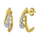 Diamond Blossom 1/3 Ct. T.w. Diamond Cluster Drop Earrings