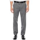 Men's Jf J. Ferrar Gray Herringbone Stretch Flat-front Straight-leg Slim-fit Suit Pants