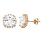 4 Ct. T.w. Lab Created White Cubic Zirconia 10.3mm Stud Earrings