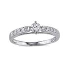 1/4 Ct. T.w. Diamond 10k White Gold Bridal Ring