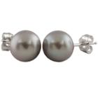 Gray Pearl 7mm Stud Earrings