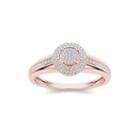 1/5 Ct. T.w. Diamond 10k Rose Gold Engagement Ring