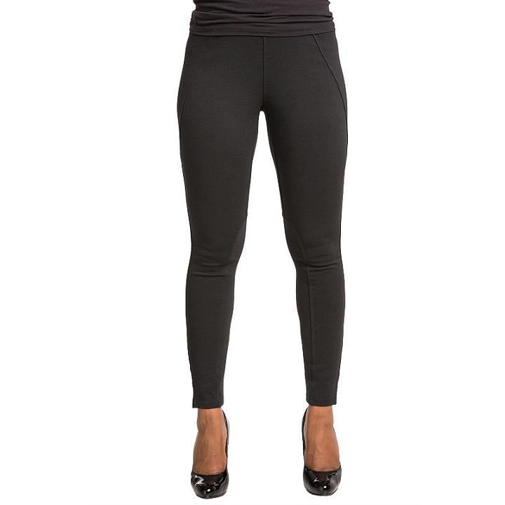 Poetic Justice Ponte Moto Style Pieced Pull On Pant