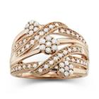 Diamond Blossom 1/2 Ct. T.w. Diamond Cluster Orbit Ring