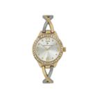 Worthington Ladies Two Tone Crystal Accent Bangle Watches