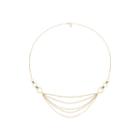 Liz Claiborne Strandange Necklace Mixed Metal