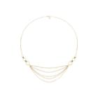 Liz Claiborne Strandange Necklace Mixed Metal