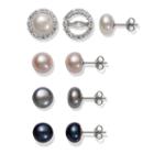 Womens 5-pc. Pearl Sterling Silver Jewelry Set