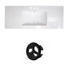 48.75-in. W 3h8-in. Ceramic Top Set In White Color