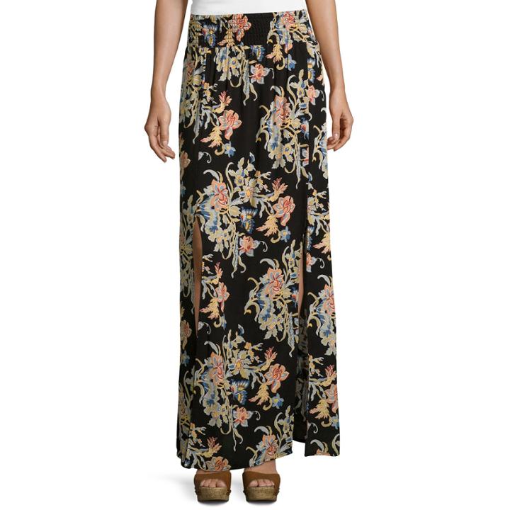 I Jeans By Buffalo Multi-slit Maxi Skirt