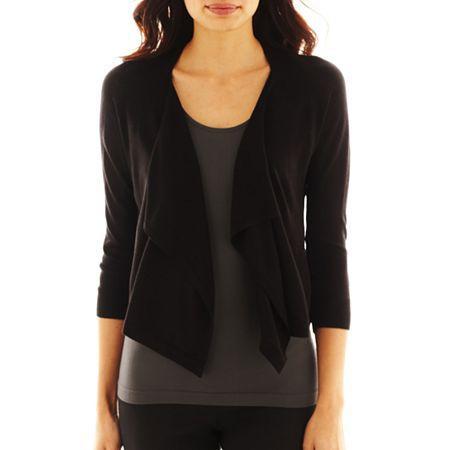 Worthington Flyaway Cardigan Sweater - Petite