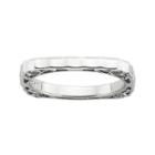 Personally Stackable Sterling Silver Square Stackable Ring