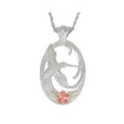 Black Hills Gold Jewelry By Coleman Sterling Silver Hummingbird Pendant Necklace