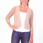 Nina Leonard Curved Hem Bolero