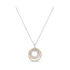 Womens 3/4 Ct. T.w. White Cubic Zirconia 18k Gold Over Silver Pendant Necklace