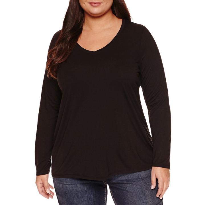 Stylus&trade; Long-sleeve Top - Plus