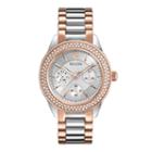 Bulova Womens Crystal-accent Two-tone Stainless Steel Bracelet Watch 98n100
