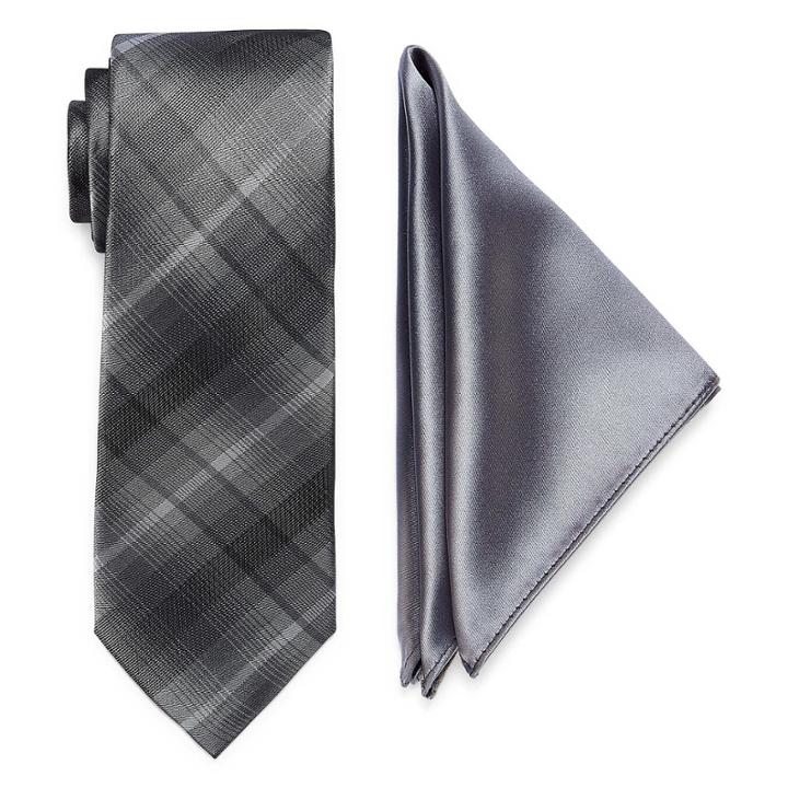 Us Polo Assn. Plaid Tie Set