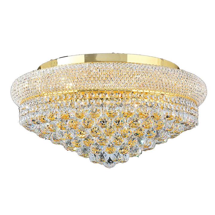 Empire Collection 12 Light Clear Crystal Flush Mount Ceiling Light
