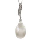 Cultured Freshwater Pearl And Diamond-accent 14k White Gold Pendant Necklace