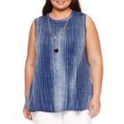Alyx Sleeveless Knit Tank Top With Necklace-plus
