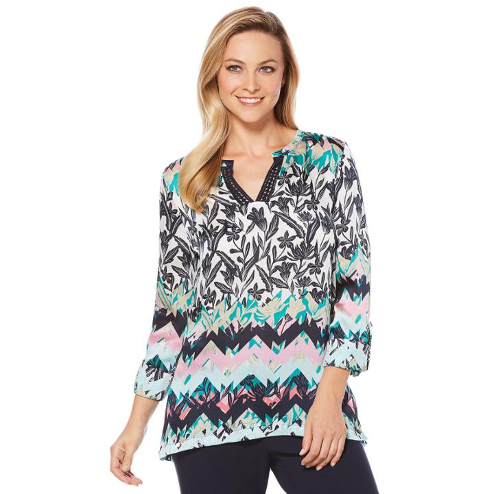 Rafaella Satin Crinkle Tunic