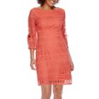 R & K Originals 3/4-sleeve Lace Sheath Dress