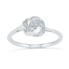 Promise My Love Womens Diamond Accent Genuine Diamond White Round Promise Ring