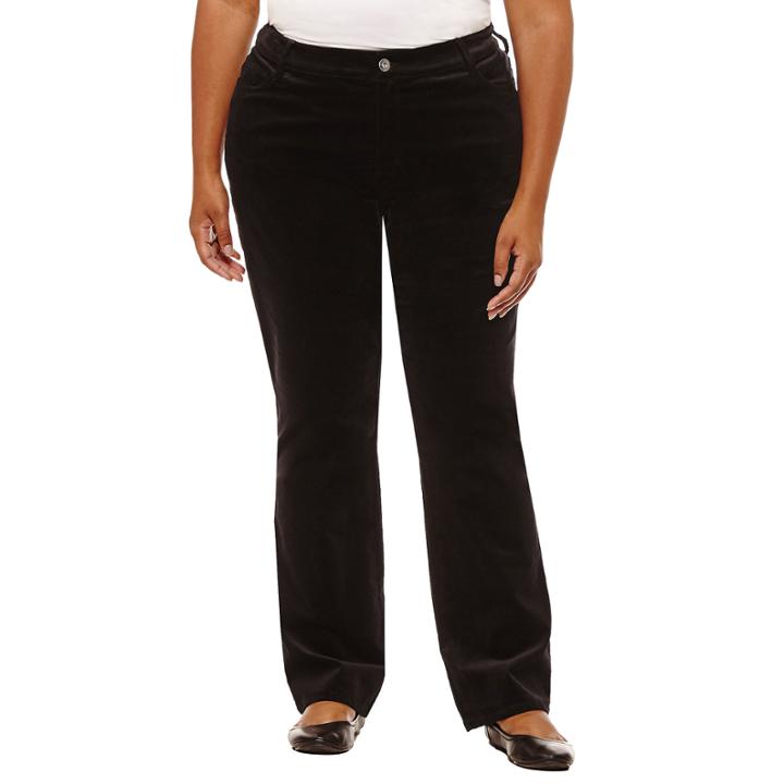 St. John's Bay Straight Leg Corduroy Pant-plus (31/29 Short)