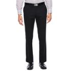 Collection By Michael Strahan Black Herringbone Stretch Slim Fit Suit Pants