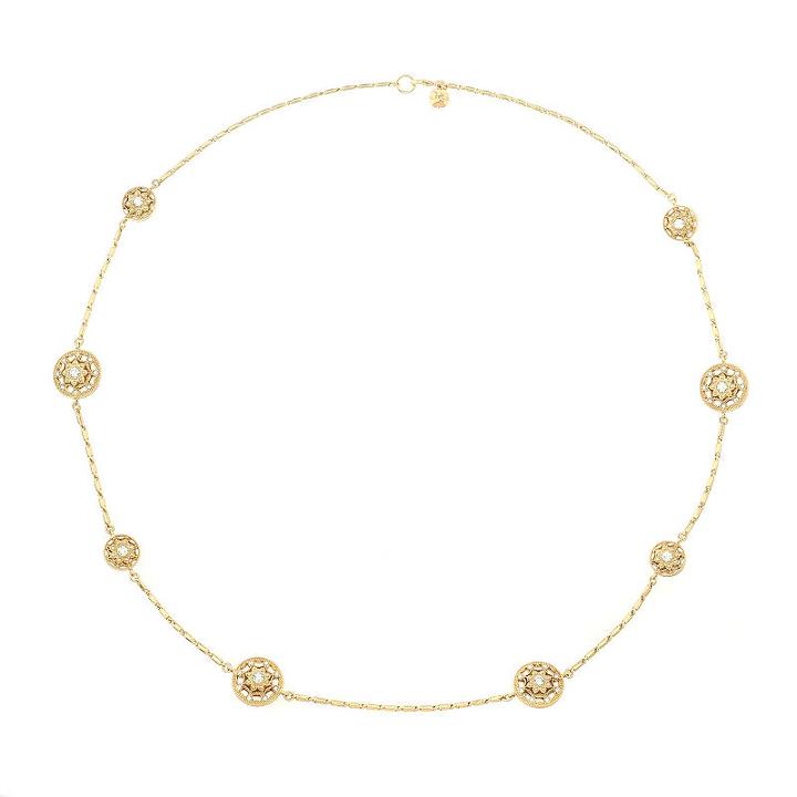 Monet Jewelry Womens Clear Round Strand Necklace