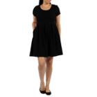 24/7 Comfort Apparel Spring Fling Fit & Flare Dress-plus