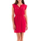 Xoxo Short-sleeve Blouson Shirtdress