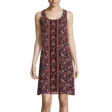 Love Reigns Sleeveless Floral Print A-line Dress