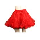 Red Layered Tulle Petticoat Dress Up Costume Womens