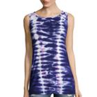 Belle + Sky&trade; Tie Dye Twist Back Tank Top