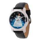 Disney Cinderella Womens Black Strap Watch-w002153