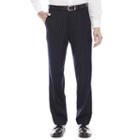 Steve Harvey Navy Striped Pleated Suit Pants