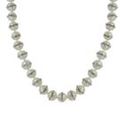 Cultured Freshwater Pearl & Crystal Accent Necklace