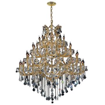 Maria Theresa Collection 49 4-tier Light Gold Finish And Clear Crystal Chandelier