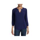 St. John's Bay 3/4-sleeve Lace-yoke Blouse - Petite