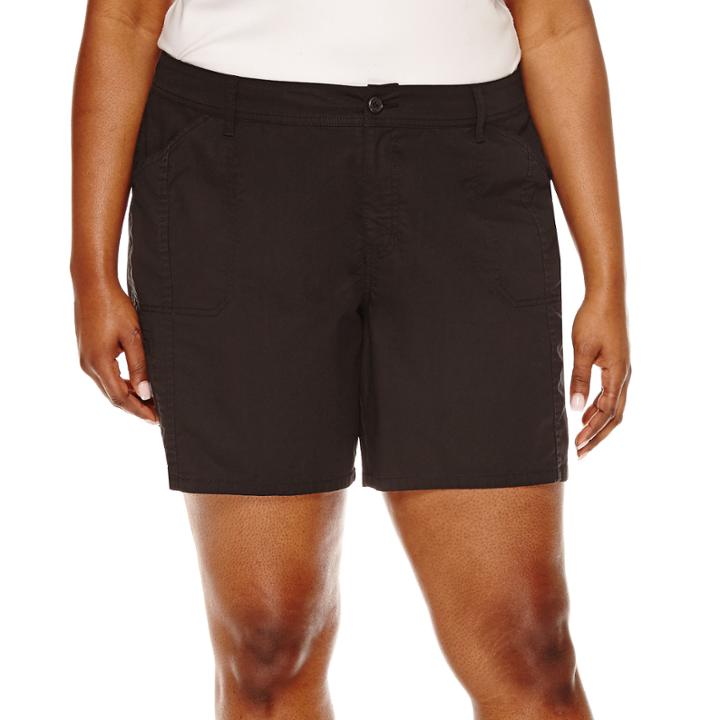 St. John's Bay Twill Cargo Shorts - Plus