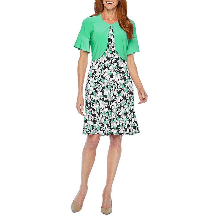 Perceptions Short Bell Sleeve Jacket Dress