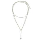 Carole Womens Clear Round Choker Necklace